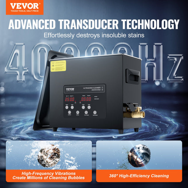 Ultragarsinė valyklė VEVOR KZ-F6, 6 l talpos