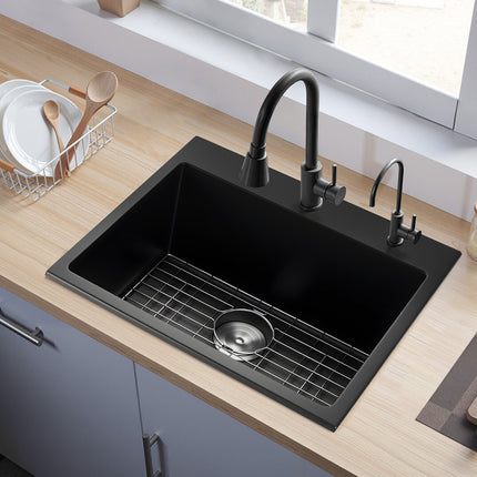 Granitinė virtuvės plautuvė VEVOR CS6356, 63 cm