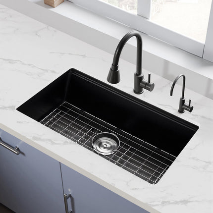 Granitinė virtuvės plautuvė VEVOR CS762457, 76 cm