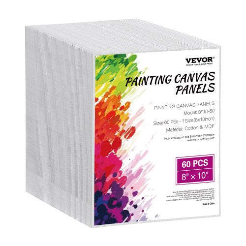 Drobės tapybai VEVOR 8x10-60, 60 vnt. rinkinys