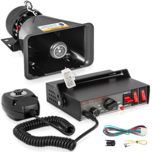 Automobilinė sirena VEVOR 200W, 7 garsų sistema
