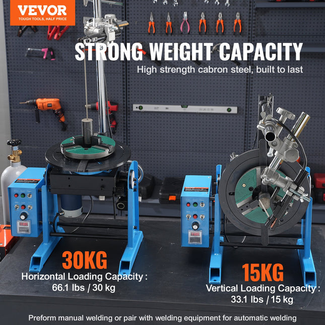 Rotacinis suvirinimo pozicionierius VEVOR HD-30, 30 kg apkrova