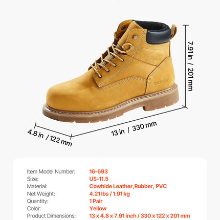Darbo batai VEVOR 16-693, 45 dydis