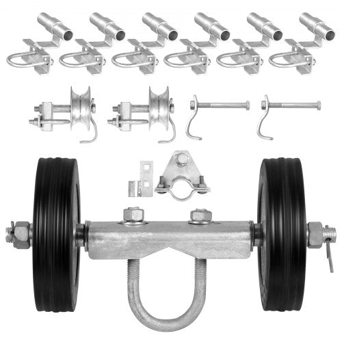 Stumdomų vartų ratukų rinkinys VEVOR GKIT6, iki 272 kg