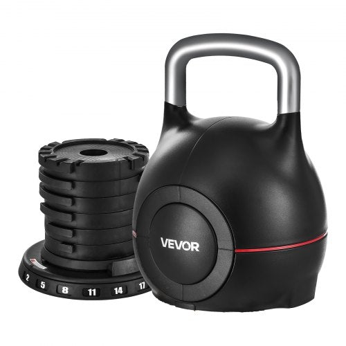 Reguliuojamas svarmuo (Kettlebell) VEVOR K002-EU, 2–20 kg