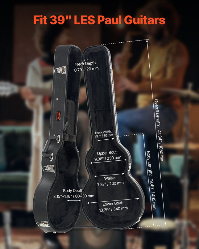 Elektrinės gitaros kietas dėklas VEVOR HL-39A, 105 cm
