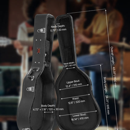 Akustinės gitaros dėklas VEVOR HL-41A, 110 cm