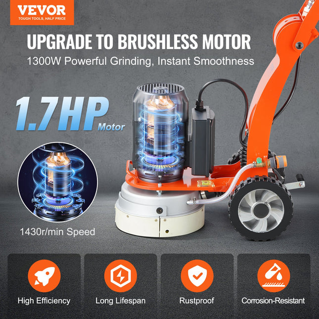 Betono šlifuoklis VEVOR WKG280, 2200 W