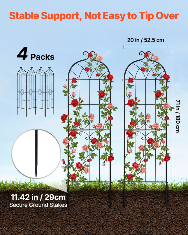 Sodo atrama augalams VEVOR EKHPJ180-4, 180 x 52,5 cm, 4 vnt.