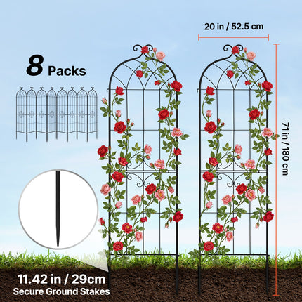 Sodo atrama (grotelės) VEVOR EKHPJ180-8, 180 x 52,5 cm, 8 vnt.