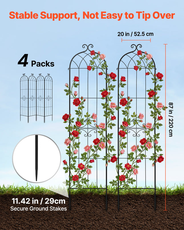 Sodo atrama vijokliniams augalams VEVOR EKHPJ220-4, 220 x 52,5 cm