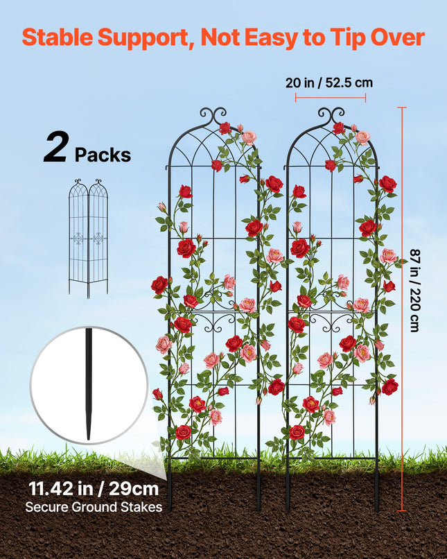 Sodo atrama augalams VEVOR EKHPJ220-2, 220 x 52,5 cm, 2 vnt.