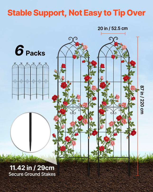 Sodo atrama augalams VEVOR EKHPJ220-6, 220 x 52,5 cm, 6 vnt.