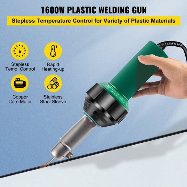 Plastiko suvirinimo aparatas VEVOR VV-PWG-A08-02, 1600W
