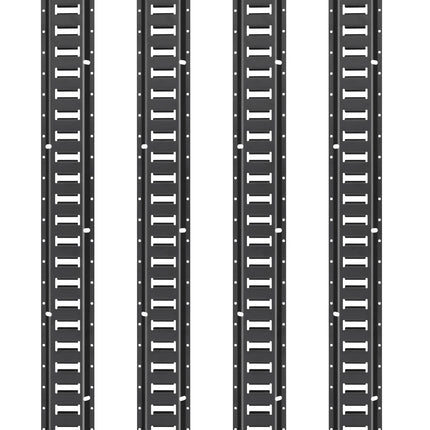 E-Track krovinių tvirtinimo bėgelių rinkinys VEVOR JC23-ETR-5FT4PCS, 152 cm