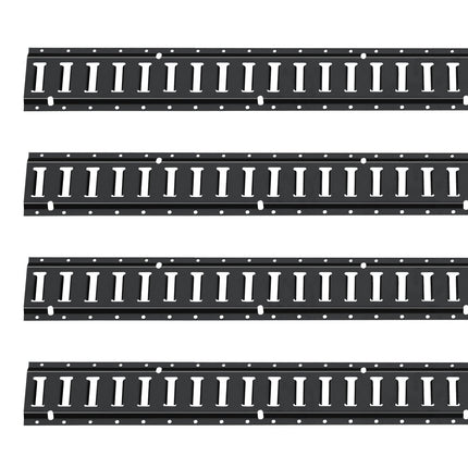 E-Track krovinių tvirtinimo bėgelių rinkinys VEVOR JC23-ETR-5FT4PCS, 152 cm