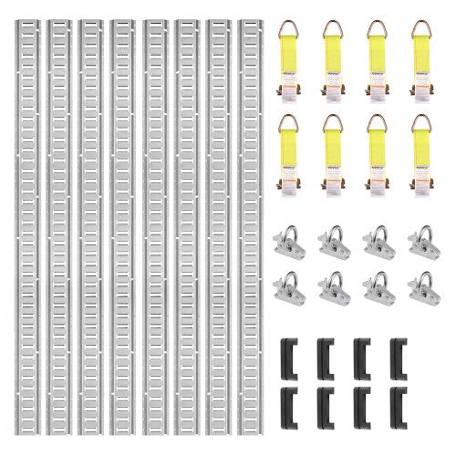 Krovinių tvirtinimo bėgelių rinkinys VEVOR JC23-ETR-5FT24PCS, 907 kg keliamoji galia