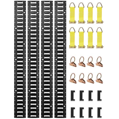 Krovinių tvirtinimo bėgelių rinkinys VEVOR VV-ETS-TD530, 30 dalių