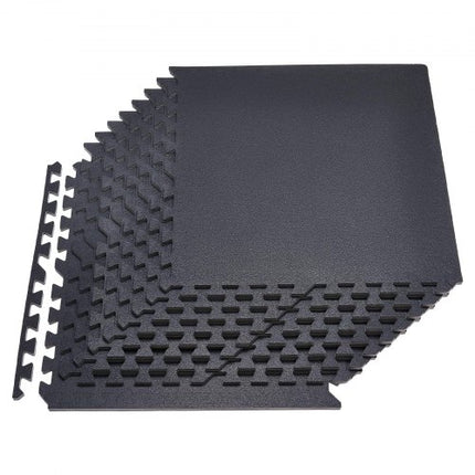 Sportinis kilimėlis-puzlė VEVOR HRD-XJD6614-12BK, 14 mm storio