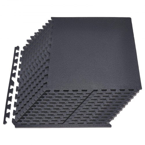 Minkšta grindų danga (dėlionė) VEVOR HRD-XJD6614-24BK, 24 vnt.