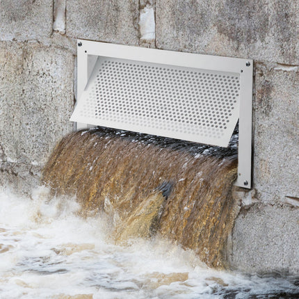 Pamatų ventiliacijos grotelės nuo potvynių VEVOR FHTFKBS-16''x8'', 406x203 mm