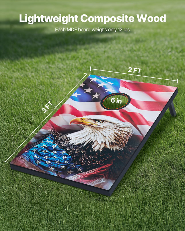 Cornhole žaidimo rinkinys VEVOR 4A-29-2, 92 x 60 cm