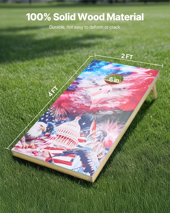 Cornhole žaidimo rinkinys VEVOR 4A-29-4, 120x60 cm