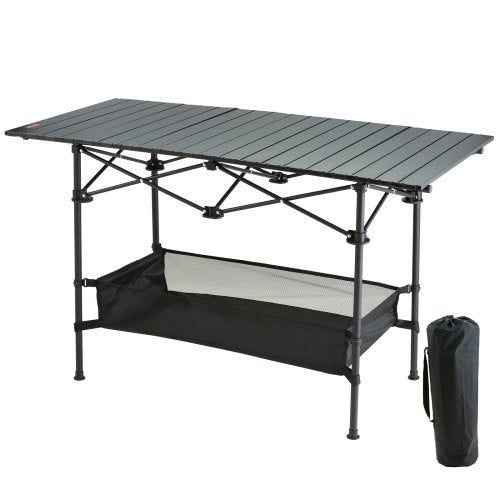 Sulankstomas kempingo stalas VEVOR AP-SS-002, 115 cm ilgio