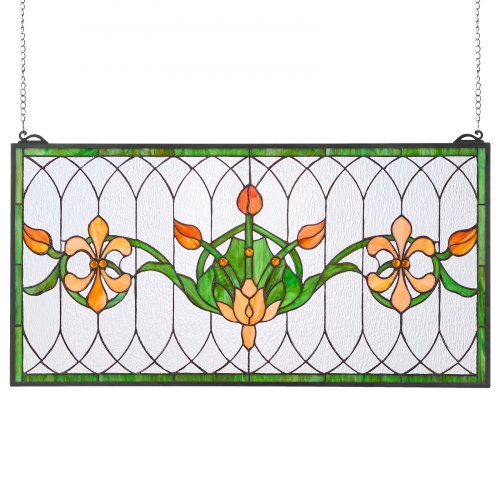 Vitražinė lango panelė VEVOR NC-SG04, 810 x 433 mm