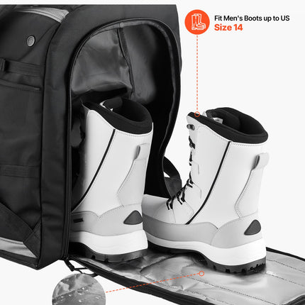 Slidinėjimo batų kuprinė VEVOR ZL-YDB-0115, 65 l