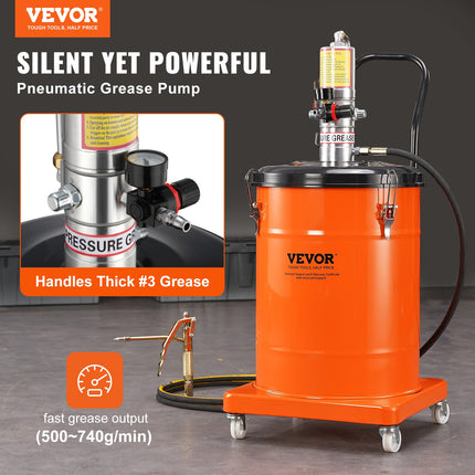 Pneumatinis tepalo siurblys VEVOR FF-09B-40L, 40 l talpa