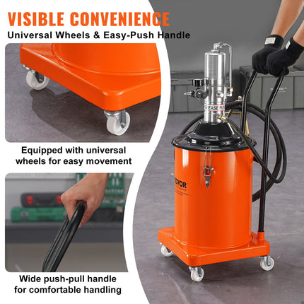 Pneumatinis tepalo siurblys VEVOR FF-08B-20L, 20 l talpa