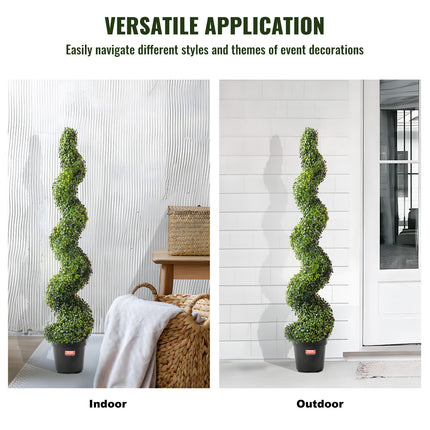 Dirbtinis buksmedis VEVOR SM-LS-150, 152 cm (2 vnt.)