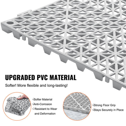 Modulinės drenažo plytelės VEVOR 30*30*1.5cm-G, 55 vnt. rinkinys