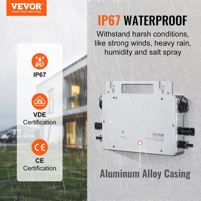 Saulės mikro inverteris VEVOR GT-600, 600W