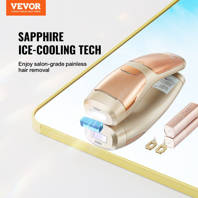IPL epiliatorius VEVOR T021K, safyrinė vėsinimo sistema