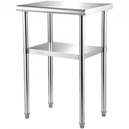 Nerūdijančio plieno paruošimo stalas VEVOR VV-SSWR-24*18, 272 kg apkrova
