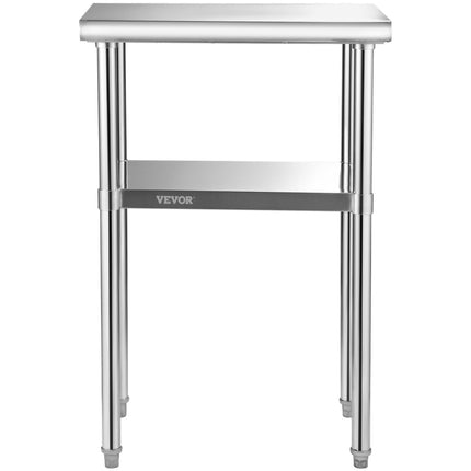 Nerūdijančio plieno paruošimo stalas VEVOR VV-SSWR-24*18, 272 kg apkrova