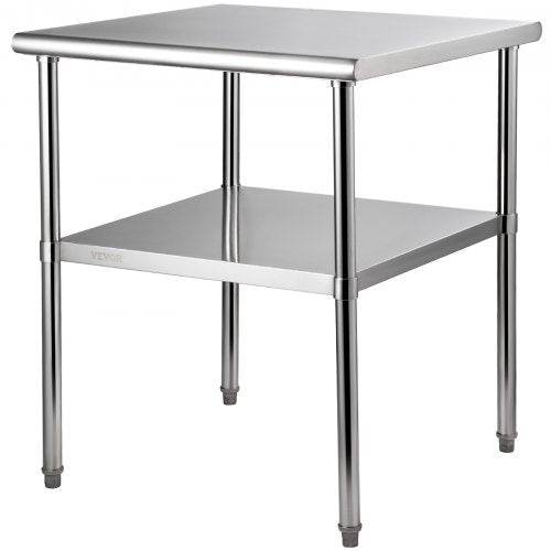 Nerūdijančio plieno paruošimo stalas VEVOR VV-SSWR-30*30, 76x76 cm