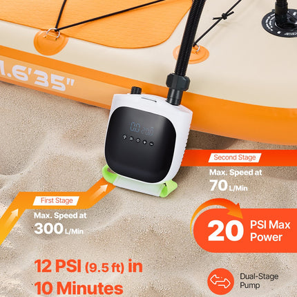 Elektrinė irklenčių pompa VEVOR HT-737PRO, 20 PSI