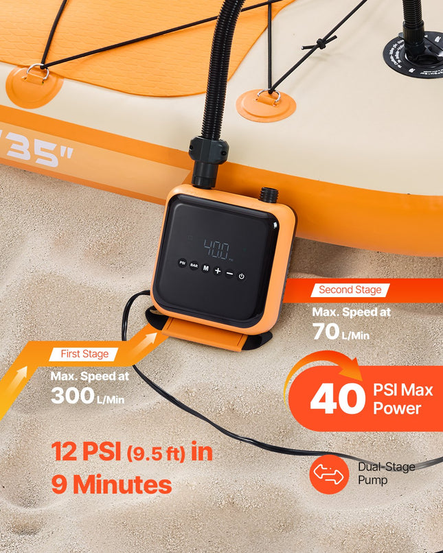 Elektrinė pompa irklentėms VEVOR HT-708, 40 PSI