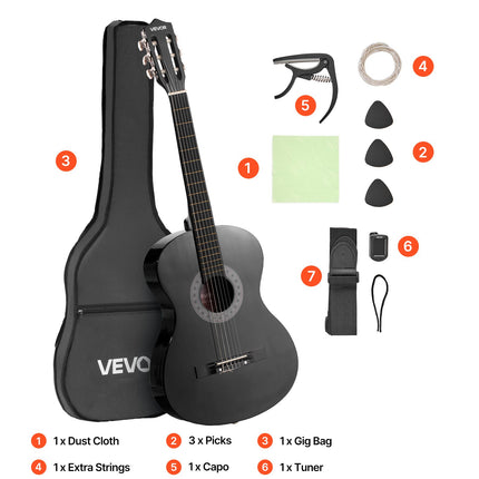 Klasikinė gitara VEVOR M5831, 960 mm