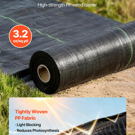 Geotekstilė piktžolėms VEVOR 1.3*100FT90, 0,4 x 30,5 m