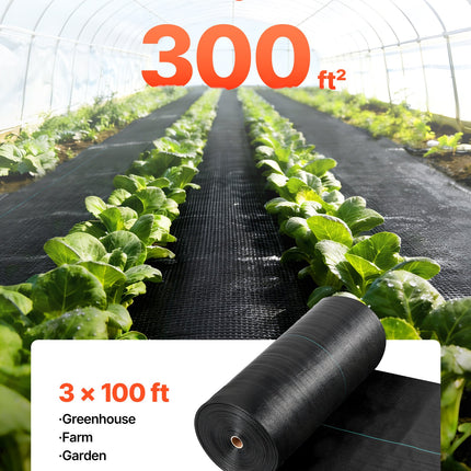 Geotekstilė piktžolėms VEVOR 3*100FT168, 0,9x30,5 m