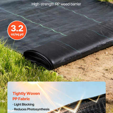 Geotekstilė nuo piktžolių VEVOR 4*50FT90-2, 1,2x15,2 m