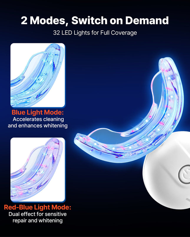 Dantų balinimo rinkinys VEVOR TWL1005A-W32, 32 LED lemputės