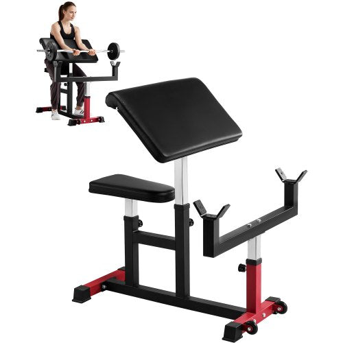 Bicepsų treniruoklis (Preacher Curl) VEVOR ax1010, 200 kg apkrova