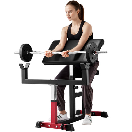 Bicepsų treniruoklis (Preacher Curl) VEVOR ax1010, 200 kg apkrova