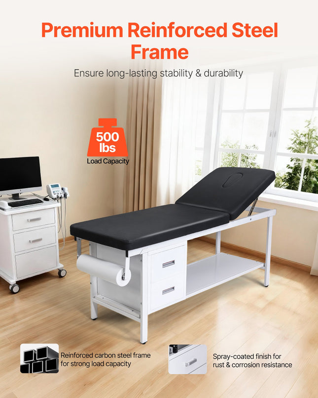 Medicininis apžiūros stalas VEVOR N02, 227 kg apkrova