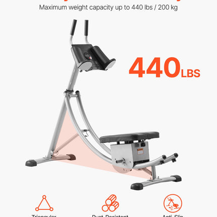 Pilvo preso treniruoklis VEVOR YN-388, 136 kg apkrova